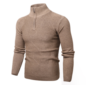 HBS821 Customized Maining Long Sleeve Pullover Plain <b>Turtleneck</b> Knitted <b>Sweater</b> for Men Chunky Knit <b>Sweater</b> - Product Image 1