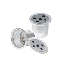 Cápsula de Café Reutilizable y Recargable de Nuevo Diseño, Acero Inoxidable 304, Portátil, Compatible con K-Cups, para Café Molido, con Tapa y Logotipo Personalizado