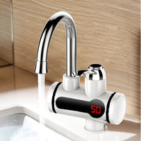 2025 plus récent affichage LED cuisine électrique en acier inoxydable robinet de chauffage instantané rotatif robinet d'eau chaude robinet