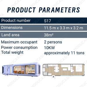 Grande <span class=keywords><strong>Villa</strong></span> prefabbricata della capsula della casa Mobile con il bagno e la cucina per gli hotel e gli edifici per uffici per la <span class=keywords><strong>piccola</strong></span> casa di uso della camera da letto - Product Image 2