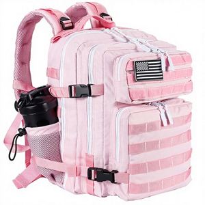 Sac à dos tactique en denim pour homme et femme, 25L/35L, avec fermeture à glissière, porte-bouteille, sangle MOLLE - Product Image 1
