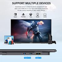 Monitor Portátil para Juegos de 23.8 Pulgadas FHD 1080P, Frecuencia de Actualización de 144Hz, Gama de Color 100% sRGB, Pantalla Brillante para Laptop y Escritorio