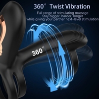 360° Drehender Vibrationsring mit 10 Modi für G-Punkt & Klitoris/Hoden-Stimulation für Männer/Frauen Paare