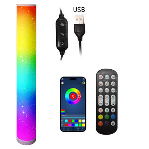Iluminación Decorativa LED RGB para Interiores, Moderna, para Sala de Estar de Hotel, Control Remoto, Plástico, Pequeña, Sincronización de Música en Milisegundos - Product Image 2