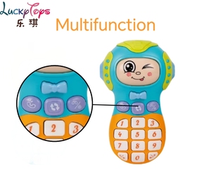 Đầu Giáo Dục Âm Nhạc Điện Thoại Đồ Chơi Với Mô Phỏng Chìa Khóa Xe Tay Tập Thể Dục Giải Trí Công Cụ Học Tập Cho Trẻ Em - Product Image 4