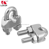 Vente directe usine – Serre-câble M2 1/16'' pour câble métallique, attache en U, fixation en selle, en acier inoxydable 304