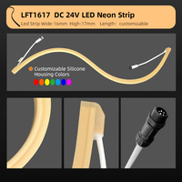 Bande lumineuse LED flexible incurvée personnalisée Rgbw en silicone étanche IP67, néons pour l'éclairage des bâtiments emblématiques d'hôtels