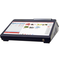 Sistema POS Todo en Uno con Pantalla Táctil de 11.6 Pulgadas, Impresora de Tickets Integrada de 80mm, Cortador Automático y LED8 Opcional para Restaurantes y Comercios