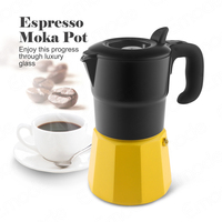 Cafetière Moka en aluminium de style italien classique, cafetière italienne, moka pot, machine à expresso pour cuisinière