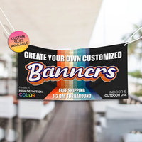 Logo personnalisé imprimé épais tricoté bannière en tissu avec oeillets
