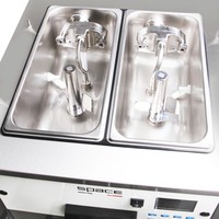 SPACE Pompe à air au sol Alimentation 3 saveurs Yaourt glacé acai Machine à crème glacée molle