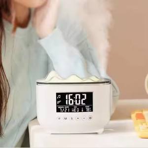 Machine à son diffuseur d'huiles essentielles avec haut-parleur BT, réveil numérique, lumière ambiante 7 couleurs - Product Image 3