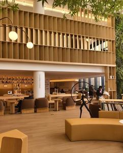 Современный деревянный стеллаж-витрина для школ, библиотек и отелей, прилавок-книжный шкаф - Product Image 4