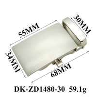 Boucle de ceinture automatique à cliquet en alliage de zinc nickel brossé de 30 mm pour ceintures en cuir pour hommes, vente en gros, quincaillerie OEM personnalisée