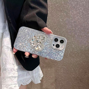 Bling Rhinestone Heart <span class=keywords><strong>Pop</strong></span> - <span class=keywords><strong>Socket</strong></span> Phone <span class=keywords><strong>Case</strong></span> para <span class=keywords><strong>iPhone</strong></span> 16 15 14 13 12 <span class=keywords><strong>Pro</strong></span> Max Sparkly Glitter Cover - Product Image 3