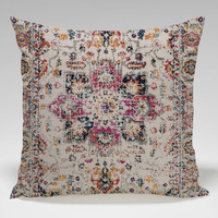 Amity Maroc Impression turque Housses de coussin Carré indien 18x18 Housse de coussin Taies d'oreiller mexicaines marocaines