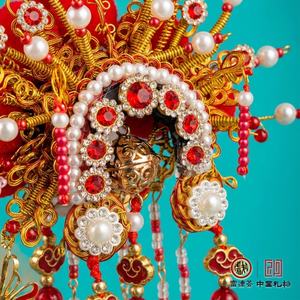 Adorno Metálico Ecológico para Coche Estilo Chino Guochao, Corona de Fénix de la Ópera de Pekín, Decoración Interior para Coche, Regalo Festivo - Product Image 6