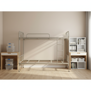 Traditional Kids <strong>Bunk</strong> <strong>Bed</strong> with Stairs <strong>Ladder</strong> Sturdy Wooden &amp; Metal Frame Children Loft <strong>Bed</strong> for Bedroom - Product Image 1
