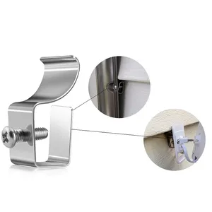 JH-Mech Outdoor Heavy Duty Stainless Steel Siding Hooks No Drilling Needed Low Profile Vinyl Siding Clips Hanger