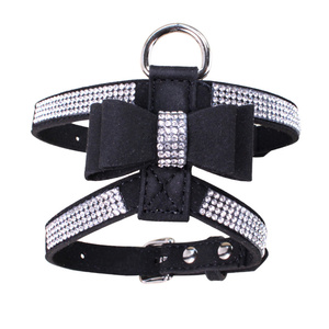 Fashion warna-warni kualitas super tinggi Korea beludru berlian imitasi anjing harness seluruh tubuh untuk hewan peliharaan kecil - Product Image 4