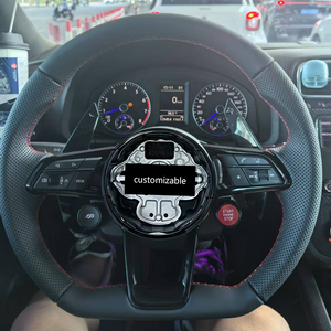 Volante de Cuero y Fibra de Carbono al por Mayor con Levas de Cambio Magnéticas para <span class=keywords><strong>VW</strong></span> Golf MK6 MK7 MK8 GTI R Polo Tiguan Touareg - Product Image 6
