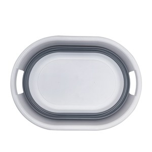 Hot Sale PP Material Foldable 3-in-1 Multi-functional Home &amp; Outdoor Use <strong>White</strong> Modern <strong>Washing</strong> Basin Storage <strong>Basket</strong> - Product Image 5