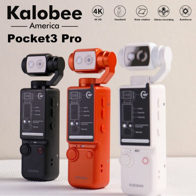 2026 High Quality Pocket3 Pro 4K Cross-border Handheld Outdoor Sports Camera with 1.9" Screen TF Card Media Portable Design