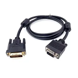 Factory wholesale High Quality two-way interconversion HD video computer conversion DVI to VGA cable 24+5 1.5m cable