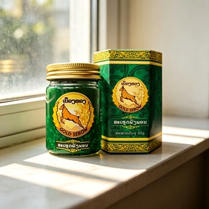 Baume Herbal Premium Vert Serow Or, Baume Herbal Rafraîchissant Longue Durée pour Travailleurs en Extérieur et Voyageurs - Product Image 4