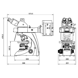 BestScope BS-2063FT(LED) Microscope optique trinoculaire à fluorescence LED pour la recherche et l'enseignement en laboratoire de pathologie clinique - Product Image 6