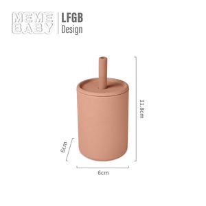 Gobelet en silicone de haute qualité pour bébé, gobelet d'apprentissage pour bébé, logo personnalisé, passe au lave-vaisselle, gobelet en silicone pour bébé - Product Image 5