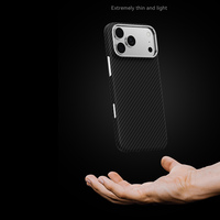 Étui de téléphone magnétique en fibre de carbone de haute qualité, antichoc, pour iPhone 17 Air 17 Pro