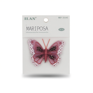 Pinza para el Cabello Ilan con Diseño de Mariposa, 8 cm, Colores Surtidos, Accesorio de Moda - Product Image 1
