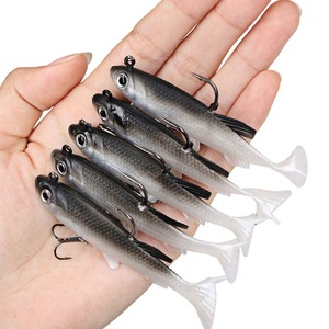 Meilleurs leurres de pêche vairon articulé Wobblers corps en ABS avec queue souple appâts de natation <span class=keywords><strong>leurre</strong></span> souple <span class=keywords><strong>pour</strong></span> <span class=keywords><strong>brochet</strong></span> et bar - Product Image 5