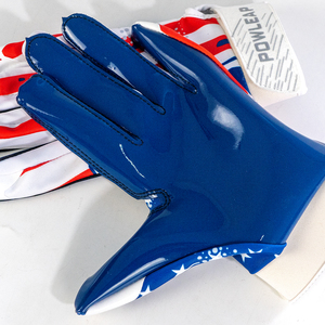 Cheap Price Wholesale Fashion Silicone <strong>Grip</strong> Receiver <strong>Gloves</strong> Custom American Football <strong>Gloves</strong> for Adult Youth Kids - Product Image 6