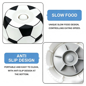 Comedero para Perros Plegable, Antideslizante, Impermeable, de Silicona de Grado Alimenticio, Seguro y Duradero, con Diseño de Fútbol Personalizado - Product Image 5