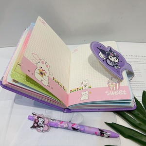 A6 Sanrio Máy Tính Xách Tay Gel bút Hộp Quà Tặng <span class=keywords><strong>Hello</strong></span> <span class=keywords><strong>Kitty</strong></span> cinnamoroll notepad văn phòng phẩm thiết lập với khóa từ cho đồ dùng học tập - Product Image 3