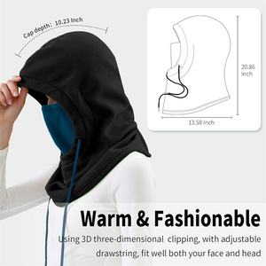 Maschera da Ciclismo, Guida, Viaggio e Sci per Uomo e Donna, Calda e Antivento per l'Inverno, Copricapo e Sciarpa per il Collo, Protezione dal Freddo - Product Image 6