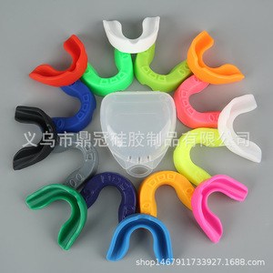 Silicone Mouthguard For Boxing And Sanda Training Elastic Teeth Protection Universal Fit Solid Color Sport Gear - Product Image 3