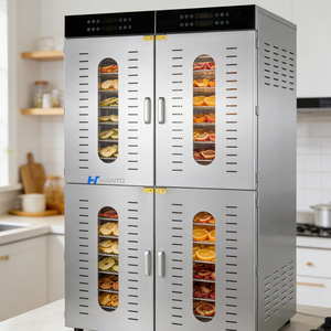 <span class=keywords><strong>D</strong></span>éshydrateur alimentaire commercial grande capacité en acier inoxydable industriel pour le séchage en vrac de fruits, légumes, viandes, herbes, champignons et snacks - Product Image 1