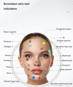 Analizador de piel al mejor <span class=keywords><strong>precio</strong></span> para análisis de piel Escáner facial 3D Escáner de piel facial Máquina de detección de informes - Product Image 2