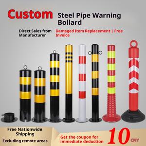 Huijing Wolk. Waarschuwingskolom Verdikte Stalen Buis Anti-Botsing Beschermende Rail Weg Grondstapel Vaste Isolatiebarricade - Product Image 2