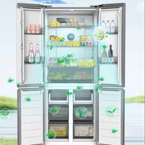 Refrigerador Profesional de Acero Inoxidable de Cuatro Puertas, Sin Escarcha, Compresor de Bajo Consumo, Fácil de Limpiar, Portátil para Uso Doméstico - Product Image 4