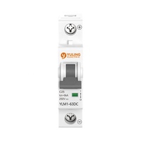 Disjoncteur unipolaire DZ47-C25 en matériau écologique PA6, interrupteur de surcharge 230V pour boîtier de distribution