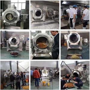 Machine à frire rotative à tambour, antiadhésive, à chauffage uniforme, facile à nettoyer, pour économiser l'énergie - Product Image 4