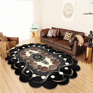 Lüks özel 3D kare moda zemin halısı çin satılık yüksek kalite mavi halı ve kilimler - Product Image 1