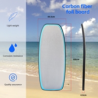 Tabla de Surf Hydrofoil de Fibra de Carbono 3K GY 106cm 16.7L con Bomba, Bolsa, Correa y Kit de Reparación - SUP Completo y Duradero para Deportes Acuáticos, 1 Año de Garantía