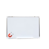 Tableau blanc magnétique effaçable à sec avec cadre en aluminium sur mesure, avec crochet et fixation murale pour le bureau