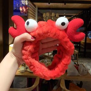 De las mujeres de la moda pelo bandas de terciopelo de dibujos animados cangrejo escalable turbante adornos para el pelo accesorios - Product Image 1