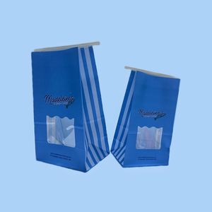 Bolsas de Papel con Logotipo Personalizado, Bolsas Planas a Prueba de Grasa para Refrigerios, Galletas, Sándwiches, Empaque de Alimentos, Bolsa de Papel Blanca para Dulces Suecos con Cierre Metálico - Product Image 4